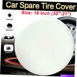 rear wheel tire cover 16C`̔XyA^CJo[zC[veN^[Jo[obO30 "-31"ׂĂ̎Ԃ 16Inch White Spare Tire Cover Wheel Protector Covers Bag 30"-31" For All Cars
