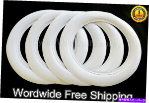 rear wheel tire cover C݂̃zbgbhbgbh15 "zC[3"^CrbOzCgEH[g4 PCS EAST COAST HOT ROD RAT ROD 15" WHEEL 3" TIRE BIG WHITE WALL TRIM 4 PCS