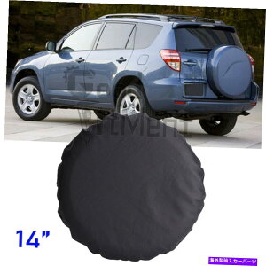 rear wheel tire cover 14 "g^RAV4 2014-20p̃XyAzC[^CJo[P[X\tgobOveN^[ 14" Spare Wheel Tire Tyre Cover Case Soft Bag Protector For Toyota RAV4 2014-20