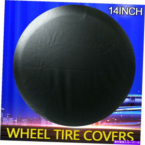 rear wheel tire cover 14 ''�����X�y�A�z�C�[���^�C���^�C���J�o�[�P�[�X�v���e�N�^�[���j�o�[�T�����ׂĂ̎ԂɓK���Ă��܂� 14'' Black Spare Wheel Tire Tyre Cover Case Protector Fit For Universal All Cars�y���s�A
