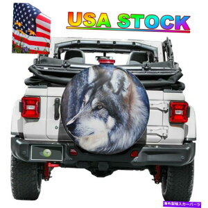 rear wheel tire cover W[vg[[pjo[TXyAzC[^CJo[14 "EtPVCU[̖h For Jeep Trailer Universal Spare Wheel Tire Cover14" Wolf PVC Leather Waterproof