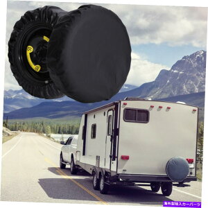 rear wheel tire cover 14 "gxg[[{[gXyA^C^CzC[Jo[UVJɑ΂鍕Jo[ 14 " Travel Trailer Boat Spare Tire Tyre Wheel Cover Black Against UV & Rain