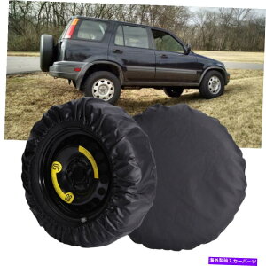 rear wheel tire cover z_CRV CR-V 15 "XyA^C^CzC[Jo[ubNU[̖hobOp For Honda CRV CR-V 15" Spare Tire Tyre Wheel Cover Black Leather Waterproof Bag