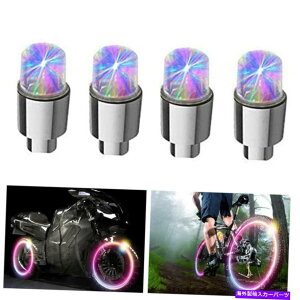 rear wheel tire cover 4x�J�[�z�C�[���^�C���^�C���G�A�o���u�X�e��LED���C�g�L���b�v�J�o�[�A�N�Z�T���[�J���t�� 4x Car Wheel Tire Tyre Air Valve Stem LED Light Caps Cover Accessories Colorful