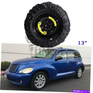 rear wheel tire cover スペアタイヤタイヤカバー13 "ホイールカバークライスラーPTクルーザー用の純粋な黒いビニール Spare Tire Tyre Cover 13" Wheel Covers Pure Black Vinyl For Chrysler PT Cruiser