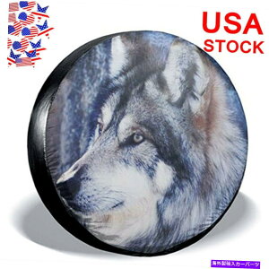 rear wheel tire cover W[vO[zC[T̂߂̃g[[XyA^CJo[14 "hEtی삷 Trailer Spare Tire Cover 14" for Jeep Wrangler Wheel Sun Protect Waterproof Wolf