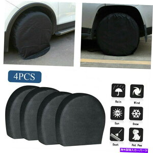 rear wheel tire cover 4PCS 30 "32"hzC[^ĆAgbNJ[SUV̑zveN^[Jo[Ă܂ 4Pcs 30" to 32" Waterproof Wheel Tire Covers Sun Protector for Truck Car SUV