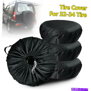 rear wheel tire cover 32 -34�h���X�y�A�z�C�[���^�C���J�o�[�g���[���[�p�̑��z�v���e�N�^�[RV SUV�g���b�N 32-34 Waterproof Spare Wheel Tire Cover Sun Protector for Trailer RV SUV Truck�y���s�A���i�z