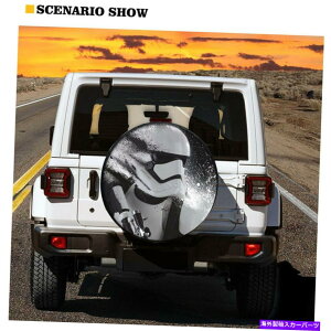 rear wheel tire cover X^[EH[Yg[[XyA^CzC[Jo[J[gbNI[gTveN^[17-19C` Star Wars Trailer Spare Tire Wheel Cover Car Truck Auto Sun Protectors 17-19 In