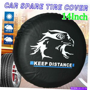rear wheel tire cover 14C`̃nQ̃J[Ԃ̃XyAzC[^C^C\tgJo[obO|[`CR-V RAV4p 14Inch Bald Eagle Car Spare Wheel Tire Tyre Soft Cover Bag Pouch for CR-V RAV4