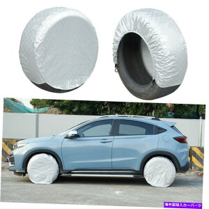rear wheel tire cover 4x�z�C�[���^�C���J�o�[RV�g���b�N�J�[�L�����p�[�g���[���[27 -29�h���T���v���e�N�^�[ 4x Wheel Tire Cover RV Truck Car Camper Trailer 27-29 Waterproof Sun Protector