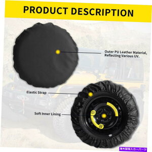 rear wheel tire cover 15 �X�y�A�g���[���[�X�y�A�z�C�[���^�C���J�o�[�w�r�[�f���[�e�B���U�[�r�j�[���f�� 15 Black Spare Trailer Spare Wheel Tire Cover Heavy Duty Leather Vinyl Material�y���s�A���i�z