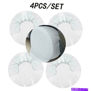 rear wheel tire cover 4PCS/�p�b�N�w�r�[�f���[�e�BRV�J�[�z�C�[���^�C���J�o�[�g���b�N�g���[���[�L�����s���O�J�[�L�����s���O�J�[ 4PCS/Pack Heavy Duty RV Car Wheel Tire Covers For Truck Trailer Camper Motorhome