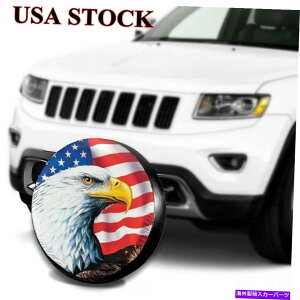 rear wheel tire cover 14 "XyA^CJo[C[OUSAtbO^CzC[I[gW[voeB[CRV̕ی 14" Spare Tire Cover Eagle USA Flag Tyre Wheel Protect for Auto Jeep Liberty CRV