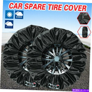rear wheel tire cover 2 PCSJ[XyA^CzC[Xg[WیobO16 "-20"^CL[g[gJo[ 2 Pcs Car Spare Tire Wheel Storage Protection Bag 16"-20" Tyre Carry Tote Cover