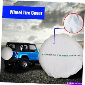 rear wheel tire cover 14 "z_CRV CR-Vp̃zCgXyAzC[^CJo[P[X\tgobOveN^[ 14" White Spare Wheel Tire Tyre Cover Case Soft Bag Protector For Honda CRV CR-V