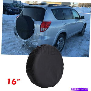 rear wheel tire cover g^RAV4 1996-2021 16 "PVCU[XyA^CzC[^CJo[sAubN For Toyota RAV4 1996-2021 16" PVC Leather Spare Tire Wheel Tyre Cover Pure Black