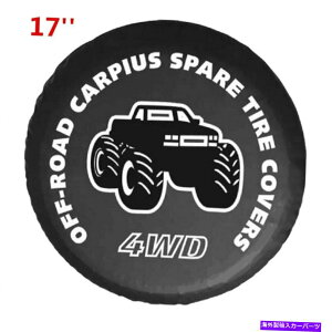 rear wheel tire cover 17 '' PUXyAzC[^C^CJo[P[XveN^[4WDׂĂ̎Ԃ̃ubN 17'' PU Spare Wheel Tire Tyre Cover Case Protector Fit For 4WD All Cars Black