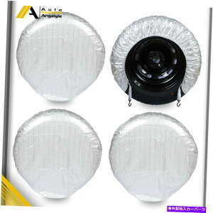 rear wheel tire cover �^�C���́ARV�z�C�[��24 -26��4�̃��C���[�Z�b�g4�̃Z�b�g���J�o�[���܂��B Tire Covers Four Layers Set of 4 For RV Wheel 24-26 Waterproof Sun Protector�y���s�A���i�z