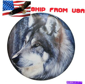 rear wheel tire cover XyA^CJo[17 "AW[vB^a32" 33 "̃IIJ~\tgU[zC[ Spare Tire Cover 17", Wolf Soft Leather Wheel for Jeep Vitara Diameter 32" 33"