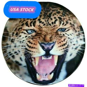 rear wheel tire cover R15�W�[�v�����O���[�v���e�N�^�[27 -29�̂��߂�ro���̃q���E��������X�y�A�z�C�[���J�o�[ R15 Spare Wheel Cover with Roaring leopard For Jeep WRANGLER Protector 27-29�y���s�A���i�z
