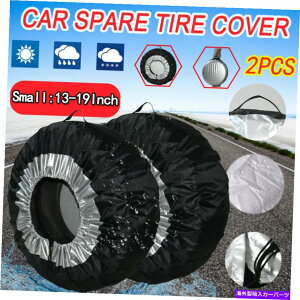 rear wheel tire cover 2PCS 13 '' -19 ''Ԃ̃XyA^CJo[P[X^C[obO^CzC[veN^[ 2pcs 13''-19'' Car Spare Tire Cover Case Tires Storage Bags Tyre Wheel Protector