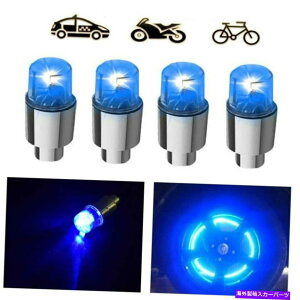 rear wheel tire cover 4xJ[I[gzC[^C^CGAouXeLEDCgLbvJo[ANZT[u[US 4x Car Auto Wheel Tire Tyre Air Valve Stem LED Light Cap Cover Accessory Blue US