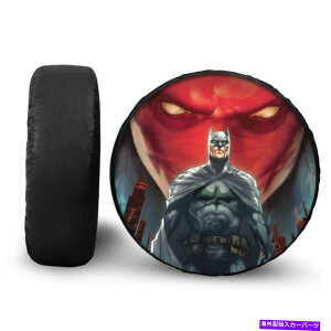rear wheel tire cover 17-19�o�b�g�}���X�y�A�^�C���z�C�[���J�o�[���j�o�[�T���t�B�b�gSUV�g���[���[�T���v���e�N�^�[ 17-19 In Batman Spare Tire Wheel Cover Universal Fit SUV Trailer Sun Protector�y���s�A���i�z