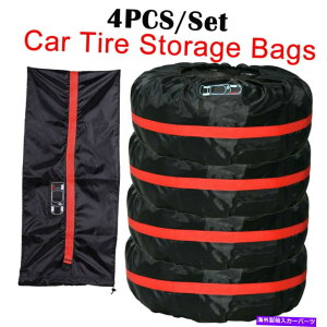 rear wheel tire cover 4PCS�J�[�X�y�A�^�C���ی�J�o�[�X�g���[�W�o�b�O�L�����[�g�[�g16 -20 4PCS Car Spare Tire Wheel Protection Cover Storage Bag Carry Tote 16-20�y���s�A���i�z