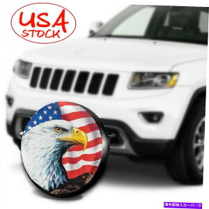 rear wheel tire cover XyA^CJo[14C`C[OUSFLAG^CzC[veN^[J[W[ṽjo[T Spare Tire Cover 14inch Eagle USFlag Tyre Wheel Protector Universal For Car Jeep