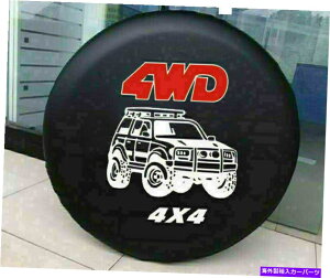 rear wheel tire cover ユニバーサルSUV 4WDスペアホイールストレージバッグタイヤカバーサイズ16インチブラックユー Universal SUV 4WD Spare Wheel Storage Bag Tire Cover Size 16" Inches Black YU