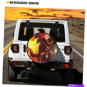 rear wheel tire cover 14-16ACA}J[̃XyA^CzC[Jo[jo[TtBbgg[[TveN^[ 14-16 In Iron Man Car Spare Tire Wheel Cover Universal Fit Trailer Sun Protector