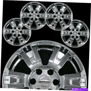 rear wheel tire cover 4Y^C^SV 2017-2020N18 "zC[XLnuLbvJo[ 4 for Nissan Titan SV 2017-2020 Chrome 18" Wheel Skins Hub Caps Alloy Rim Covers