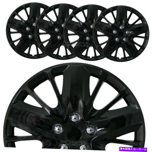 rear wheel tire cover 4 18C`̍tzC[Jo[nuLbvR18^CnutBbgX`[ Set of 4 18" Black Full Wheel Covers Hub Caps R18 Tire Rim Hubs fit Steel Rims