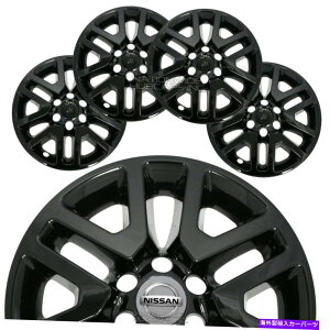 rear wheel tire cover 4�t�B�b�g���Y�t�����e�B�A2014-2021�u���b�N16 �z�C�[���X�L���n�u�L���b�v���������J�o�[ 4 fits Nissan Frontier 2014-2021 Black 16 Wheel Skins Hub Caps Alloy Rim Covers�y���s�A���i�z
