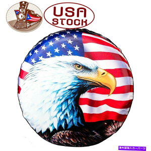 rear wheel tire cover XyA^CJo[h15 "W[vLsOJ[g[[pzC[veN^[C[ORV Spare Tire Cover Waterproof 15" Wheel Protector Eagle for Jeep Camper Trailer RV