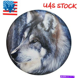 rear wheel tire cover XyA^CzC[Jo[W[vLsOJ[g[[p16C`TVF[hIIJ~̖h Spare Tire Wheel Cover 16 inch Sunshade Wolf Waterproof For Jeep Camper Trailer