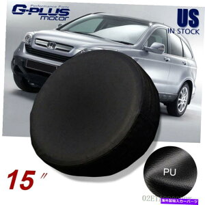 rear wheel tire cover 15 "XyA^CJo[zC[veN^[Jo[CRV SUV RAV4jo[TubNɓKĂ܂ 15" SPARE TIRE COVER WHEEL PROTECTOR COVERS FIT FOR CRV SUV RAV4 UNIVERSAL BLACK