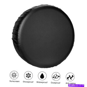 rear wheel tire cover 16C`PVCṽXyA^CzC[Jo[ƔXNb`obLO 16inch PVC Thickening Leather Spare Tire Wheel Cover with Non-scratch Backing