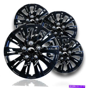 rear wheel tire cover 15 "OXubNnuLbvXibvzC[Jo[R15^Cp̃X`[ɓK 15" Gloss Black Hubcaps Snap On Wheel Covers fits Steel Rims for R15 tires