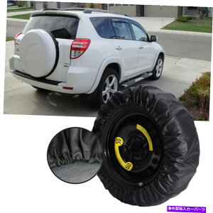 rear wheel tire cover g^RAV4p17 "J[XyAzC[^CJo[obOveN^[hubN For Toyota RAV4 17" Car Spare Wheel Tire Cover Bag Protector Waterproof Black