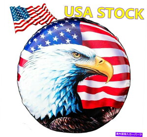 rear wheel tire cover h^CJo[14C`̃XyAzC[veN^[C[OW[vO[oeB Waterproof Tire Cover 14" Spare Wheel Protector Eagle For Jeep Wrangler Liberty