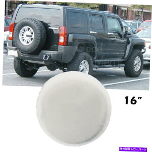 rear wheel tire cover ホワイトレザーホイールスペアタイヤカバー16インチハマーH3 2006-2010 29 "30" 31 " White Leather Wheel Spare Tire Cover 16inch For HUMMER H3 2006-2010 29" 30" 31"