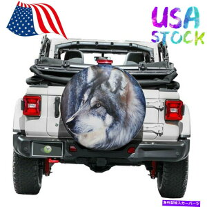 rear wheel tire cover W[vSUV RVXyA^CJo[17 "I[EFU[_Xgv[tzC[veN^[IIJ~ For Jeep SUV RV Spare Tire Cover 17" All Weather Dust-proof Wheel Protector Wolf