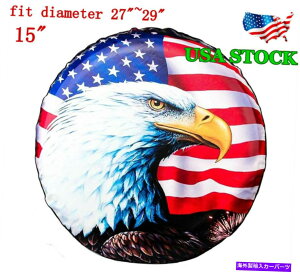 rear wheel tire cover W[vCR-V RAV4 RVXyAzC[/^CJo[15 "AI[EFU[A`GCWOV̏ꍇ for Jeep CR-V RAV4 RV Spare Wheel/Tire Cover 15", All-weather Anti-aging Eagle
