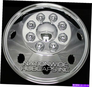 rear wheel tire cover 1-16 Chrome RV Mothhome�f���A���z�C�[���V�~�����[�^�[�����n�u�L���b�v�J�o�[�o���g���b�N 1 - 16 CHROME RV MOTORHOME Dual Wheel Simulators Rim Hub Cap Covers Van Truck�y���s�A���i�z