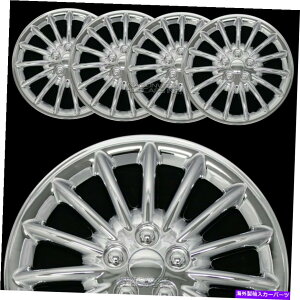 rear wheel tire cover 16 "4つのクロムホイールカバーフルハブキャップのスナップフィットR16タイヤ&スチールリム 16" Set of 4 Chrome Wheel Covers Snap On Full Hub Caps fit R16 Tire & Steel Rim