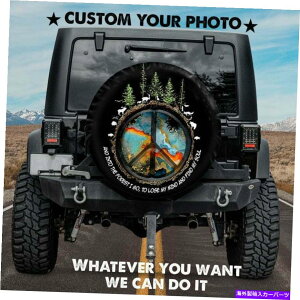 rear wheel tire cover qbs[tHXgXyA^CJo[TAhCJo[32ɑ΂LsOJ[Jo[Jo[ " Hippie Forest Spare Tire Cover Camper Wheel Cover Against Sun & Rain Cover 32"