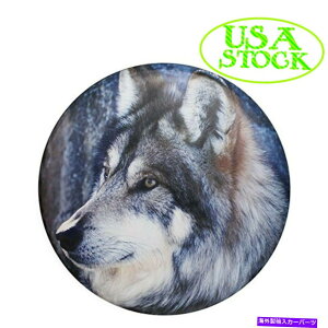 rear wheel tire cover W[vO[g[[CR-VXyA^CJo[16zC[̖hpbhEtp for Jeep Wrangler Trailer CR-V Spare Tire Cover 16 in Wheel Waterproof Pad Wolf