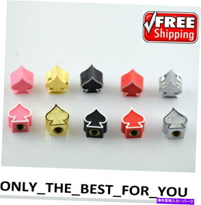 rear wheel tire cover 4タイヤホイールエアステムバルブキャップ /カートラックバイクのカバー「エースオブスペード」 4 TIRE WHEEL AIR STEM VALVE CAPS / COVERS FOR CAR TRUCK BIKE "ACE OF SPADES"